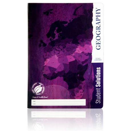 Student Solutions A4 Durable Cover Subject Notebook - 120 Pages - Geography | Stationery Shop UK