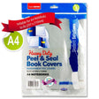 Student Solutions A4 Heavy Duty Peel & Seal Book Covers - Pack of 5