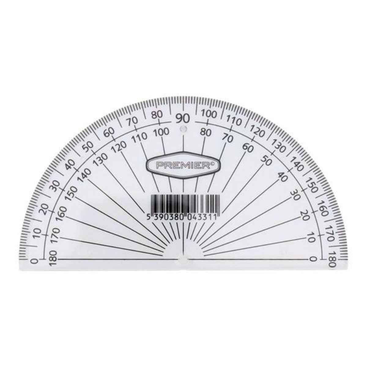 Student Solutions Student's 180 Degrees Protractor - 10 cm-Set Squares & Protractors-Student Solutions|StationeryShop.co.uk