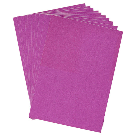 Premier Activity A4 Glitter Card - 250 gsm - Pink - 10 Sheets