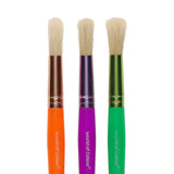 World of Colours Big Grip Brush Set - Round - Pack of 3