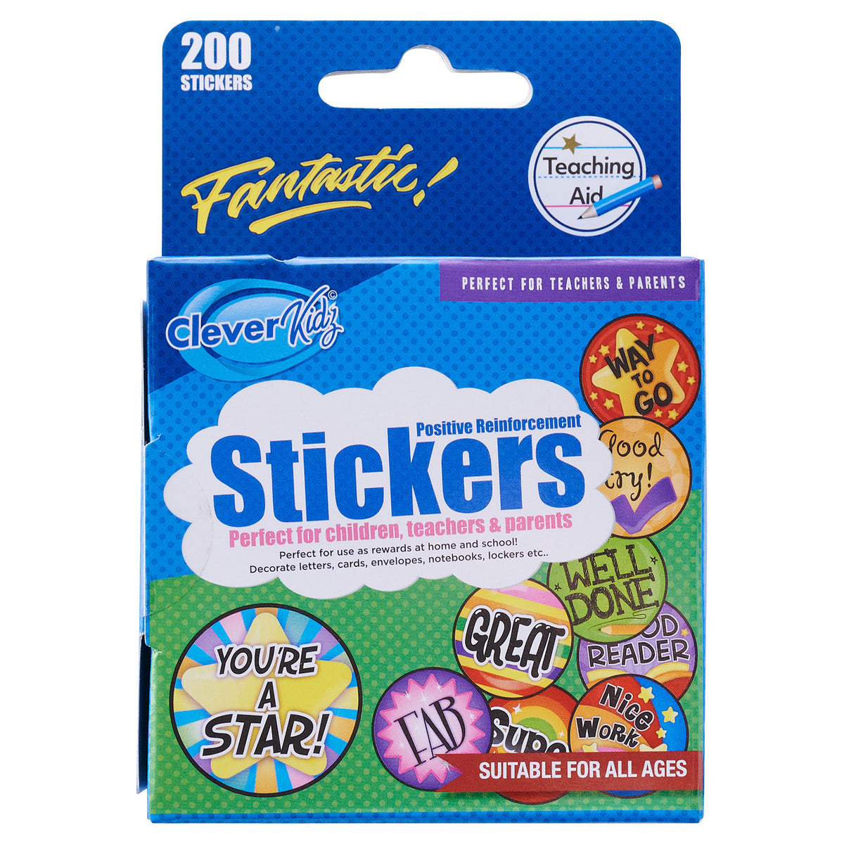 Sticker For Clever Clever Kidz Roll Reward Stickers - 200 Stickers | Buy Online at ...