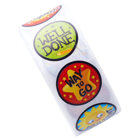 Clever Kidz Roll Reward Stickers - 200 Stickers