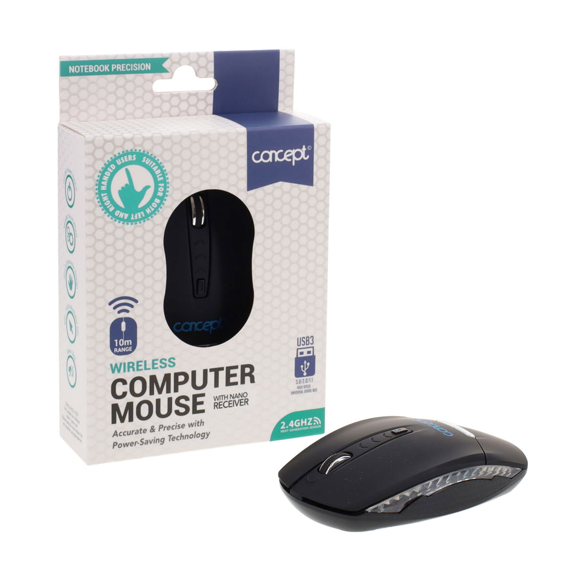 Concept Notebook Precision Wireless Computer Mouse
