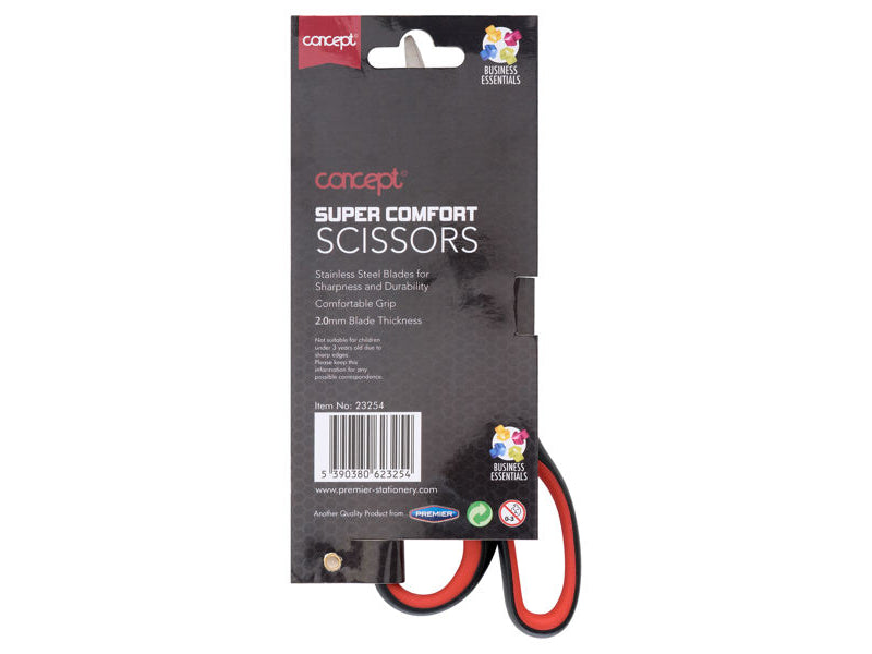 Concept 21cm Super Comfort Grip Scissors | Stationery Shop UK