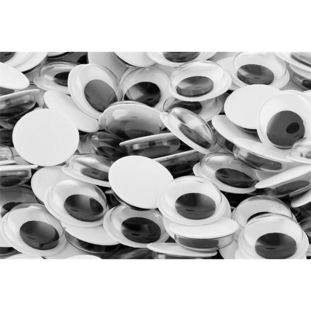 Crafty Bitz Self-Adhesive Googly Eyes - 12mm - Tub of 1000