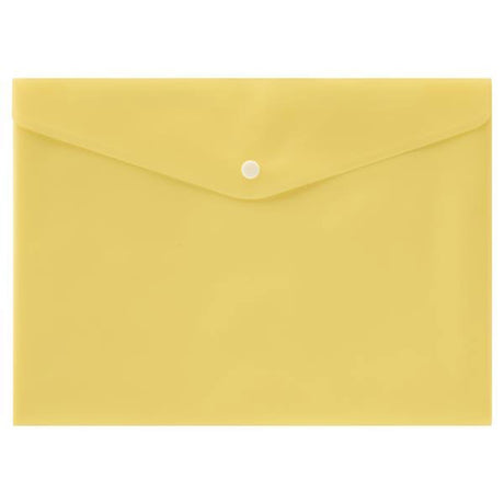 Premto Pastel Multipack | A4 Extra Durable Button Wallet - Pack of 5