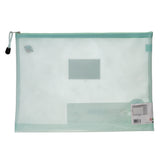 Premto Pastel B4+ Ultramesh Expanding Wallet with Zip - Mint Magic Green