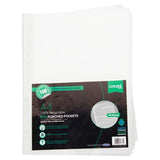 Concept Green A4 Eco 100% Recyclable Punched Pockets - Pack of 100 | Stationery Shop UK