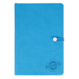 Premto A5 PU Leather Hardcover Notebook with Elastic Closure - 192 Pages - Printer Blue