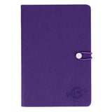 Premto A5 PU Leather Hardcover Notebook with Elastic Closure - 192 Pages - Grape Juice Purple