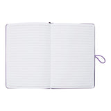 Premto A5 PU Leather Hardcover Notebook with Elastic Closure - 192 Pages - Grape Juice Purple