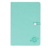 Premto Pastel A5 PU Leather Hardcover Notebook with Elastic Closure - 192 Pages - Mint Magic Green