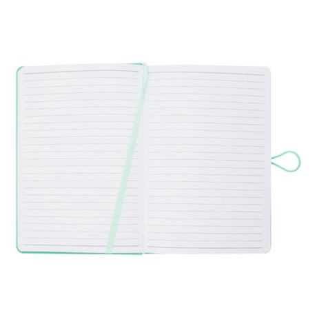 Premto Pastel A5 PU Leather Hardcover Notebook with Elastic Closure - 192 Pages - Mint Magic Green