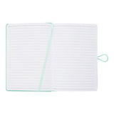 Premto Pastel A5 PU Leather Hardcover Notebook with Elastic Closure - 192 Pages - Mint Magic Green