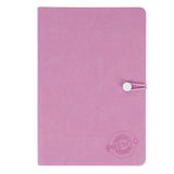 Premto Pastel A5 PU Leather Hardcover Notebook with Elastic Closure - 192 Pages - Wild Orchid Purple