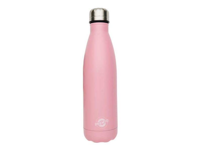 Premto Pastel 500ml Stainless Steel Water Bottle - Pink Sherbet
