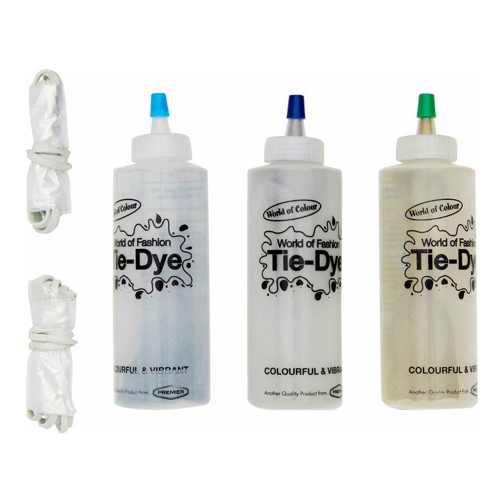 World of Colour Tie-Dye Kit - Turquoise/Green/Blue