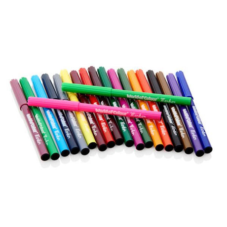 World of Colour Felt Tip Markers - Pack of 20