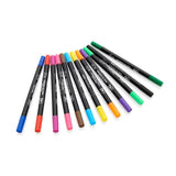 World of Colour Duap Tip Brush & Fineliner Pens - Pack of 12