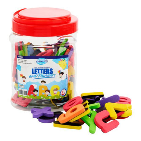 Clever Kidz Play & Learn Magnetic Letters and Numbers - 93 Pieces