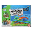 Clever Kidz Peg Board Box Set With Storage