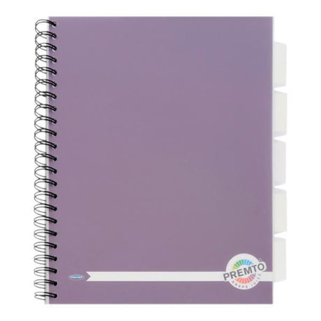 Premto A4 5 Subject Project Book - 250 Pages - Grape Juice Purple