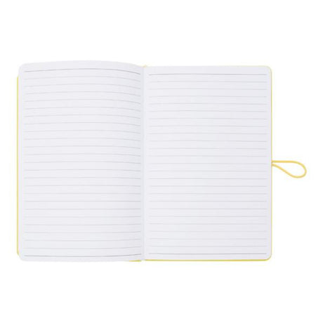 Premto Pastel A5 PU Leather Hardcover Notebook with Elastic Closure - 192 Pages - Primrose Yellow