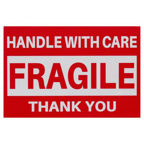 Stik.Ie Self Adhesive Labels ''Warnings! - Fragile'' - 200 pieces