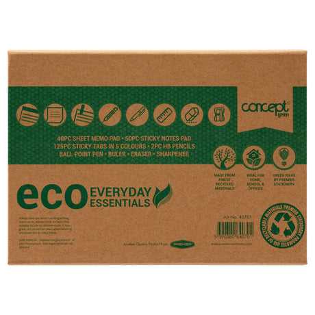Concept Green Memo Pad Stationery Set
