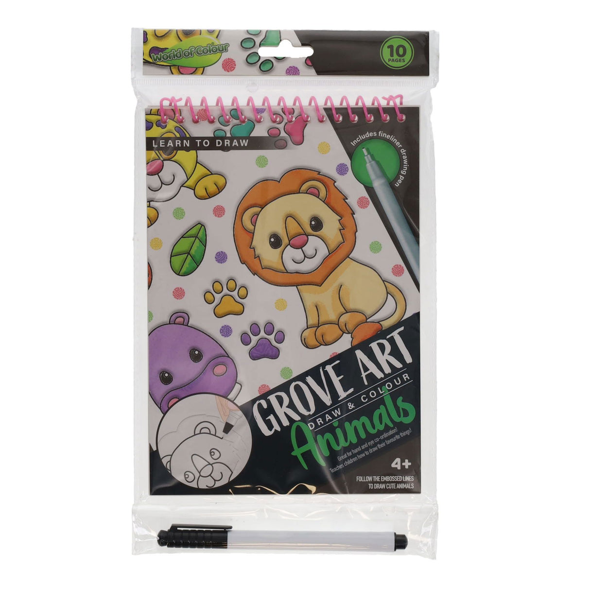 World of Colour Learn-To-Draw Sketch Pad - Lion-Activity Books-World of Colour | Buy Online at Stationery Shop