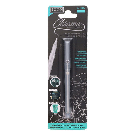 Icon Chrome Mirror Marker - 1-2mm Nib