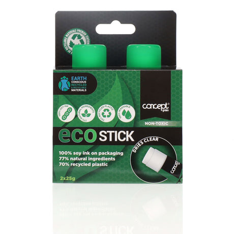 Concept Green Eco Glue Stick - 25G - Pack of 2