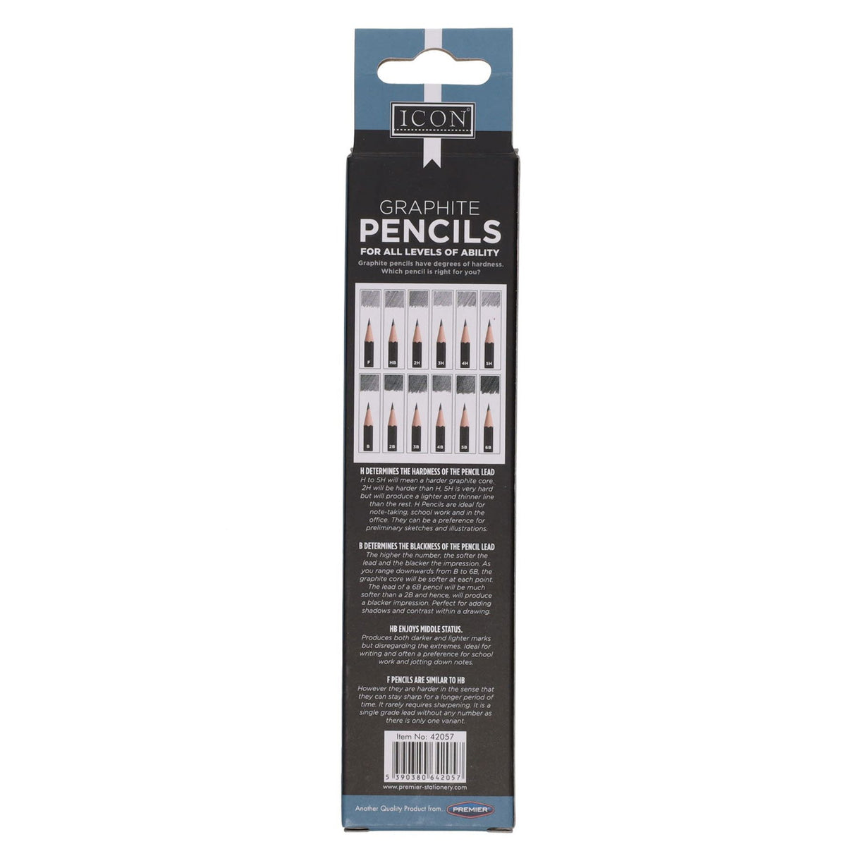 Icon Graphite Pencils - B - Box of 12