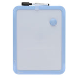 Premto Magnetic White Board With Dry Wipe Marker - Cornflower Blue - 285x215mm