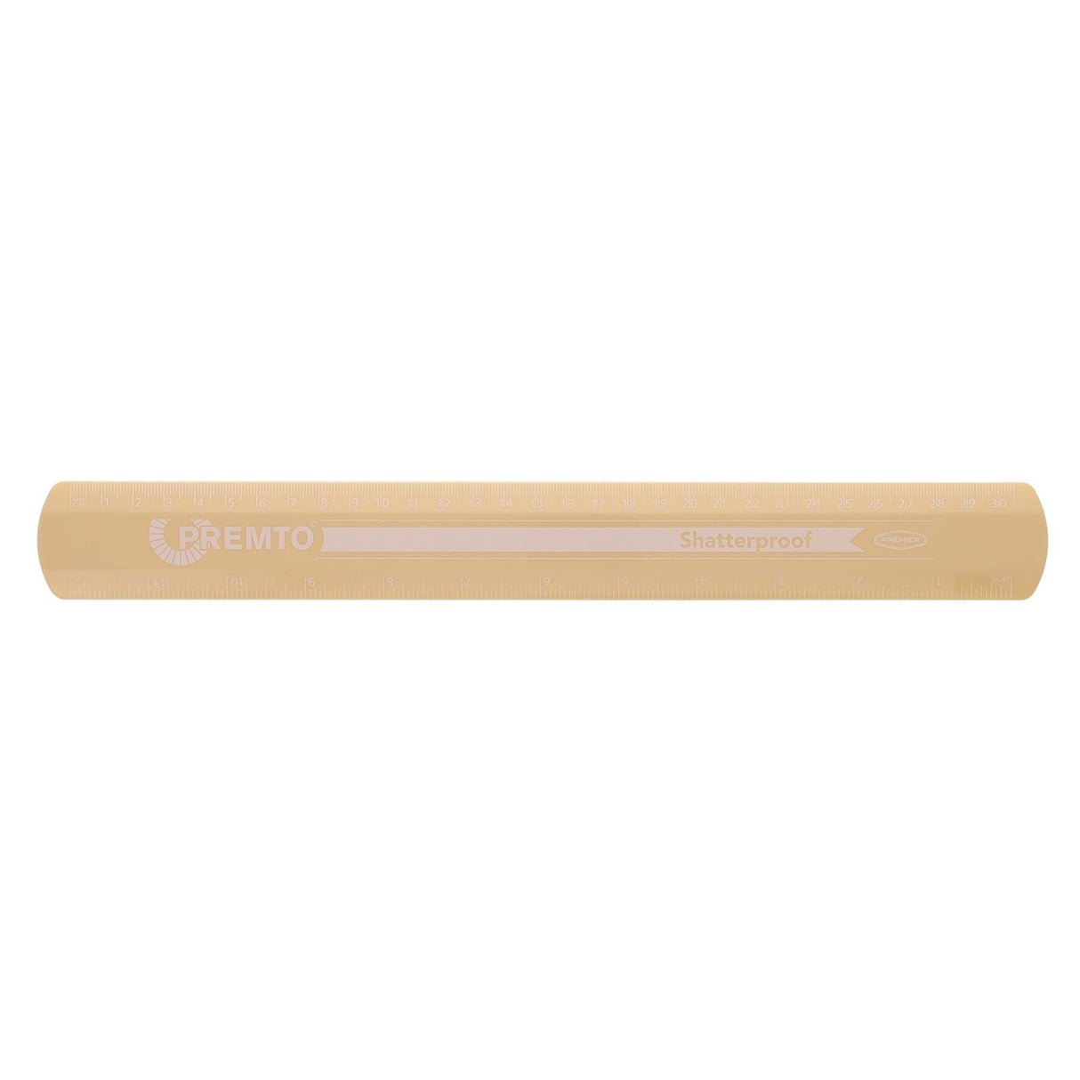 Premto Pastel Shatterproof Ruler - 30cm - Papaya
