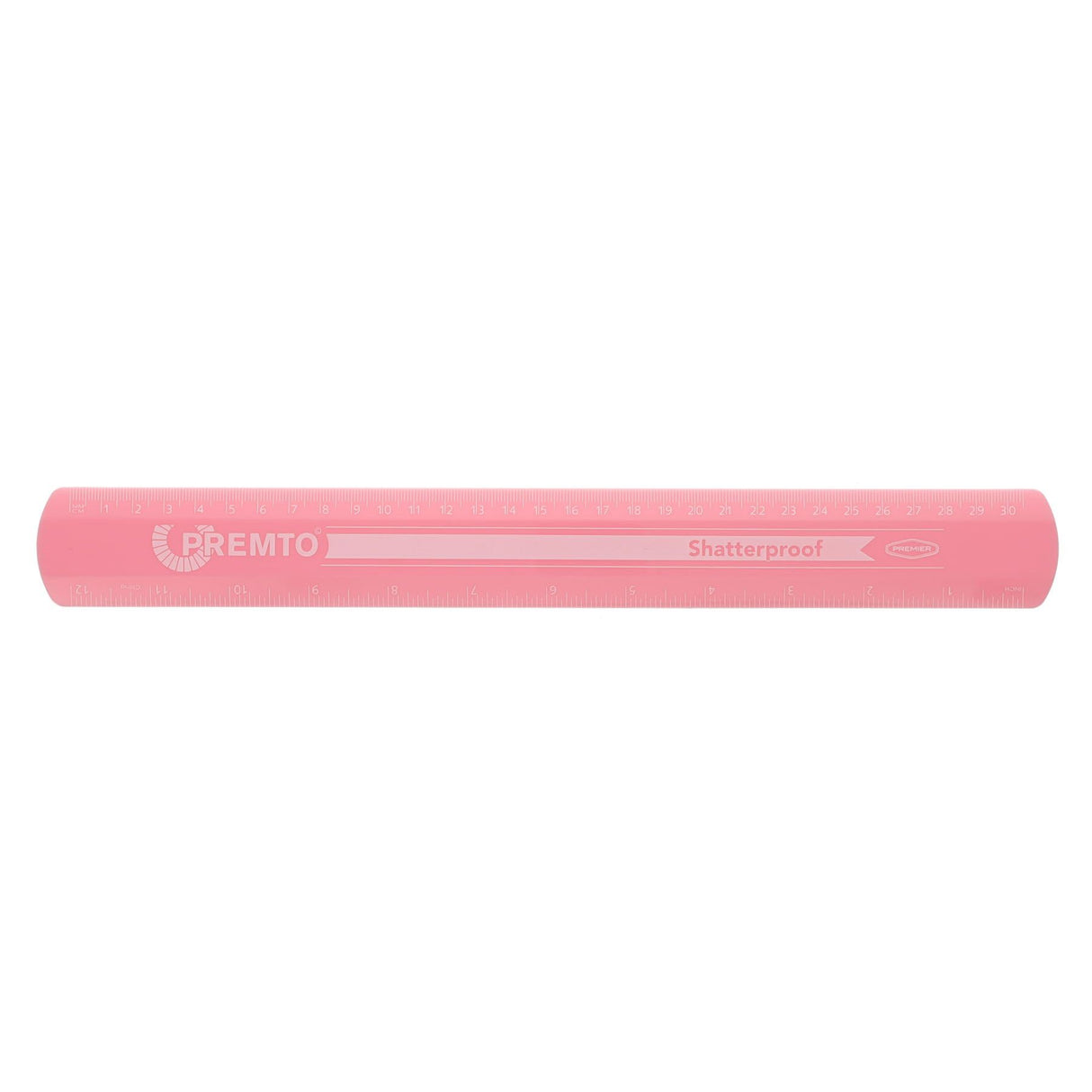 Premto Pastel Shatterproof Ruler - 30cm - Pink Sherbet