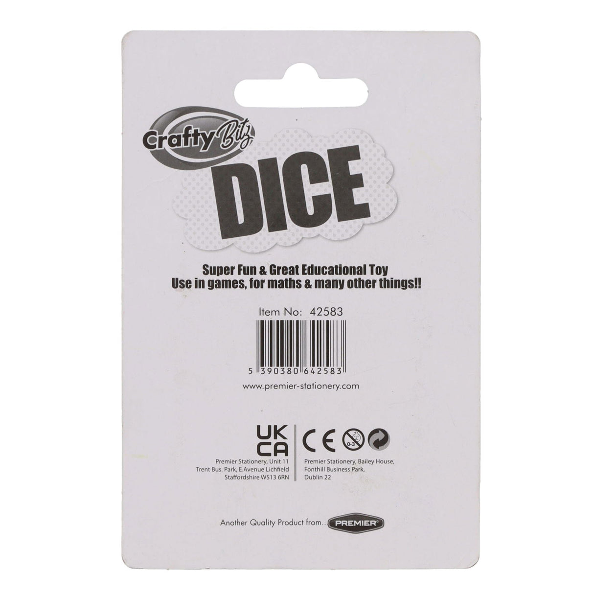 Clever Kidz Dice 5 Assorted - Pack of 10