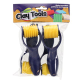 World of Colour Clay Tools - Rollers - Pack of 4 | Stationery Shop UK