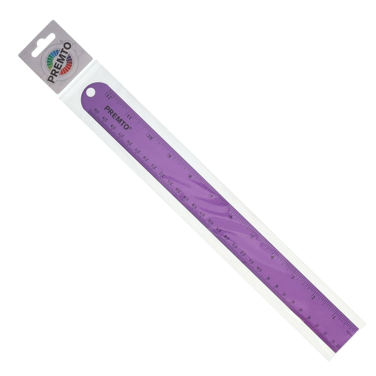 Premto S1 Aluminium Ruler 30cm - Grape Juice