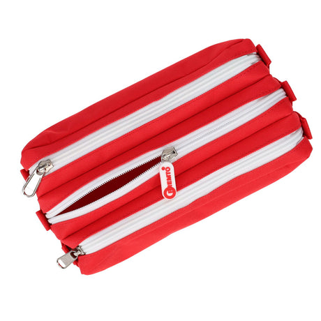 Premto 3 Pocket Pencil Case - Ketchup Red