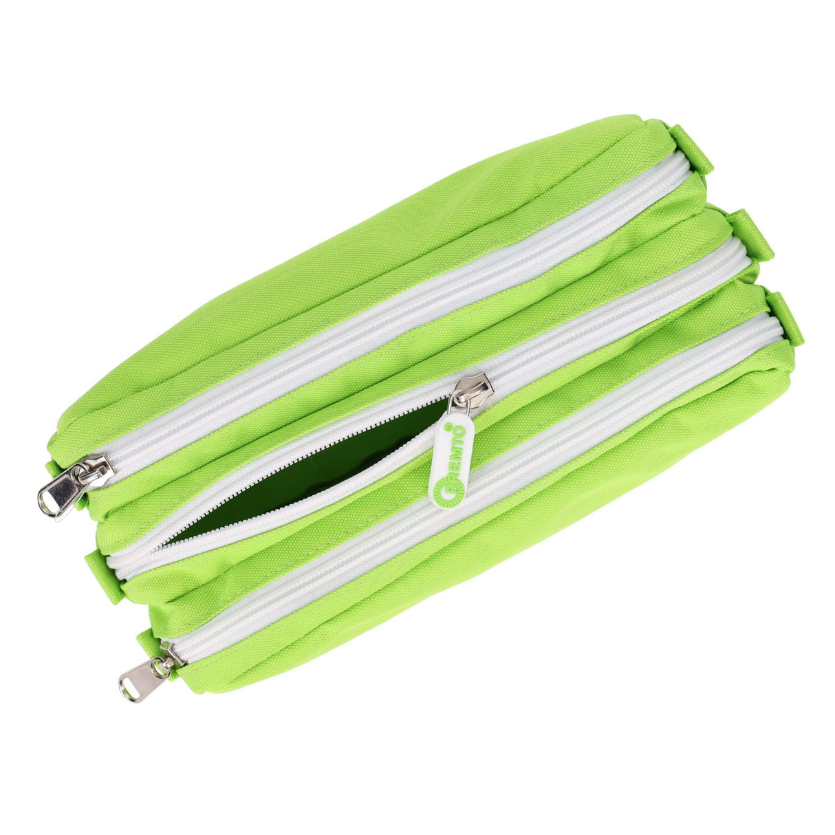 Premto 3 Pocket Pencil Case - Caterpillar Green