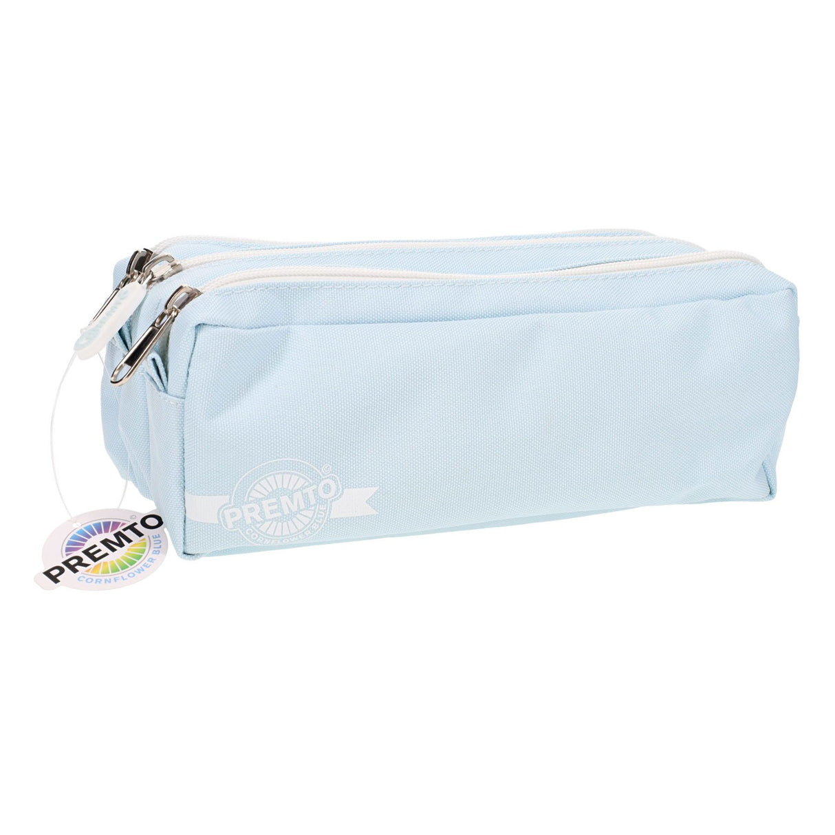 Premto 3 Pocket Pencil Case - Cornflower Blue