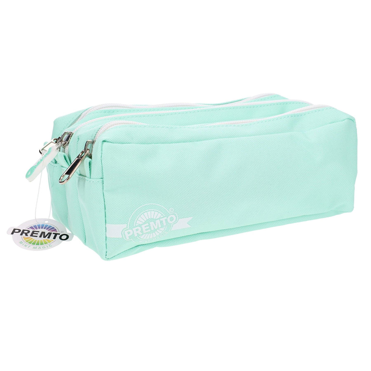 Premto 3 Pocket Pencil Case - Mint Magic