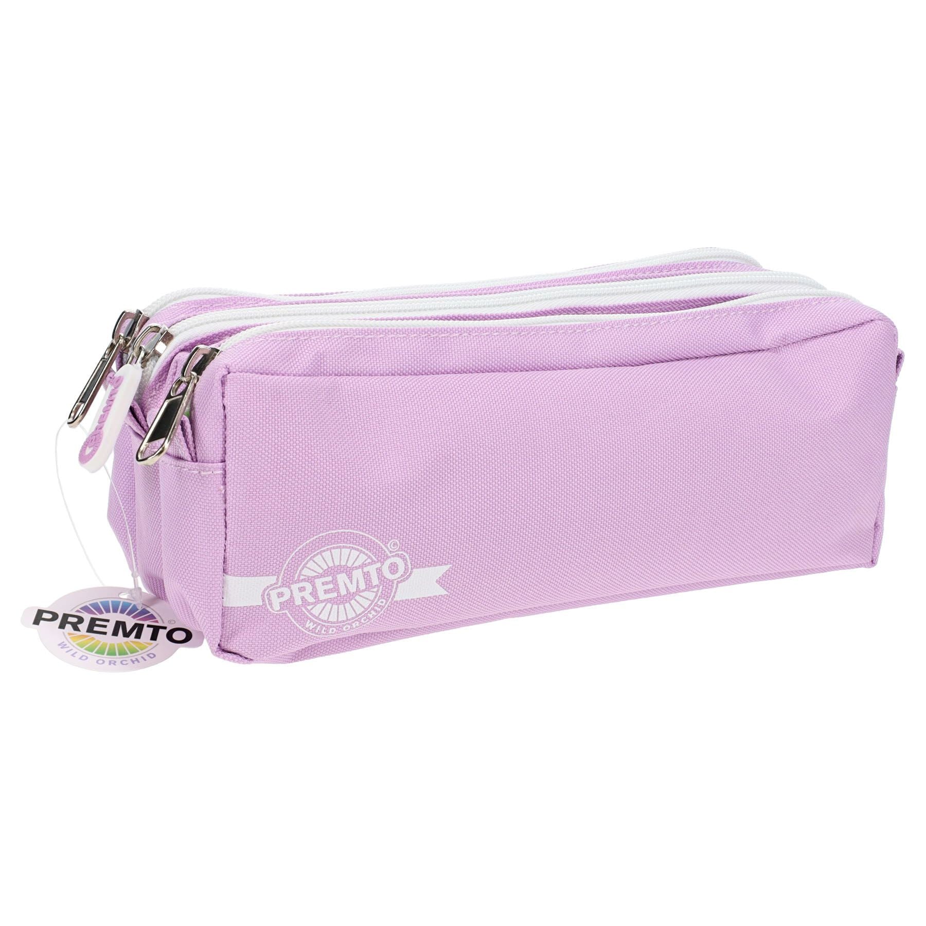 Premto 3 Pocket Pencil Case Wild Orchid