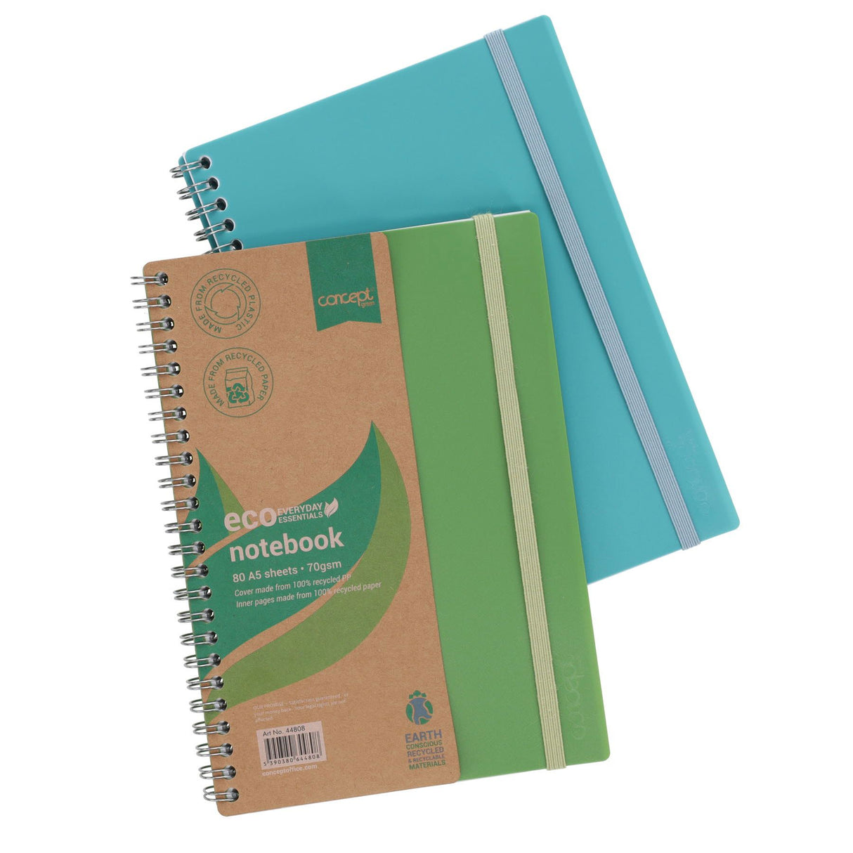 Concept Green A5 Notebook - 80 Sheets - Turquoise