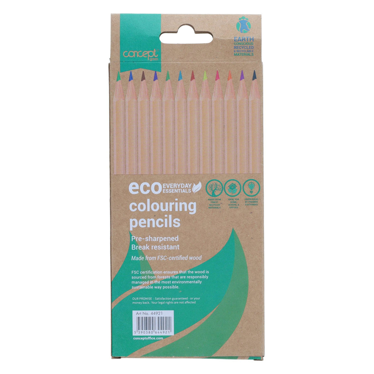 Concept Green Colouring Pencils - Pack of 12