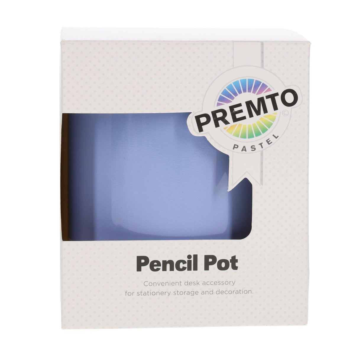 Premto Pastel Tin Pencil Pot - Cornflower Blue-Desk Tidy-Premto|StationeryShop.co.uk