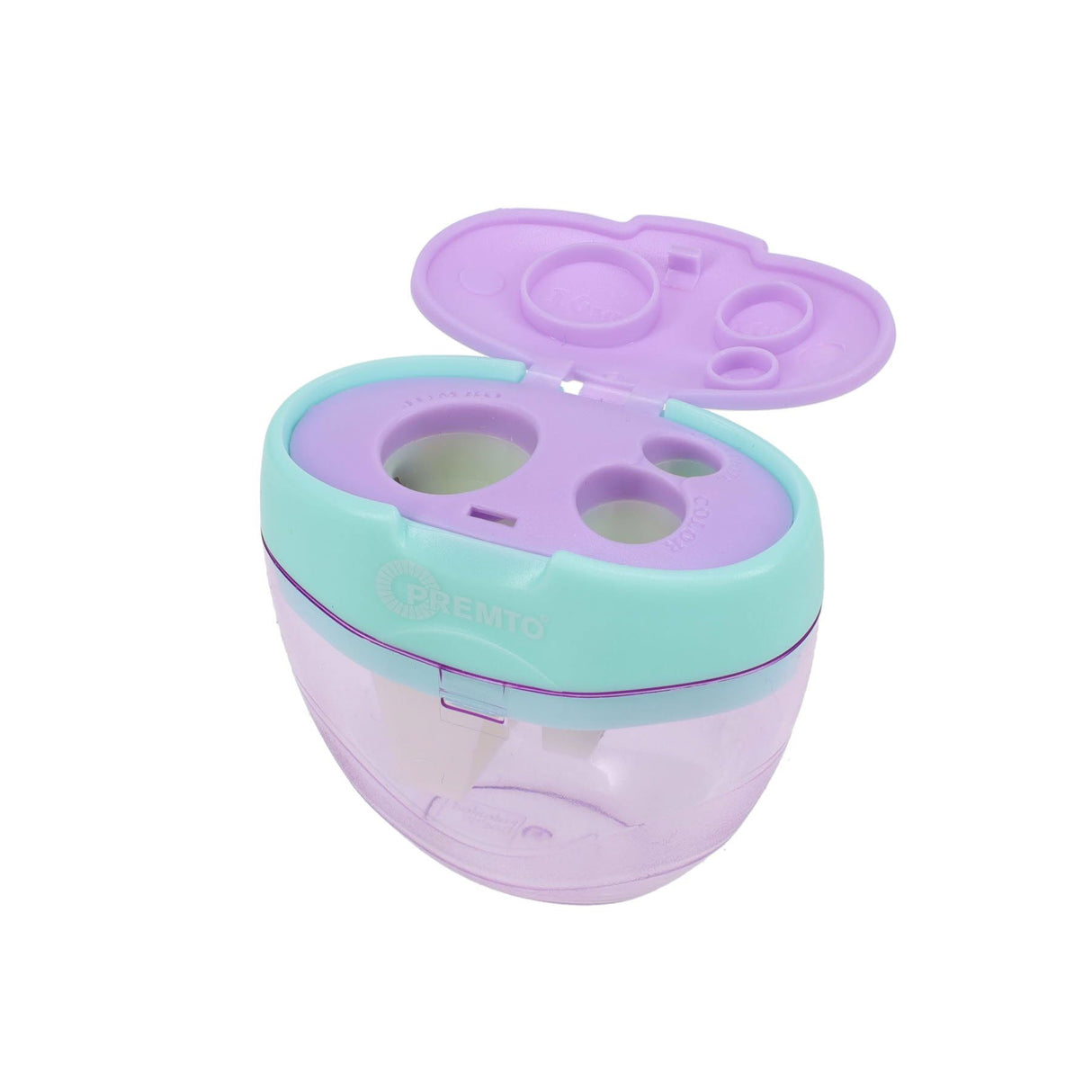 Premto Pastel Three Hole Sharpener - Mint Magic and Wild Orchid | Stationery Shop UK