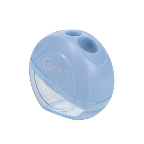 Premto Pastel Twin Hole Sharpener - Round - Cornflower Blue